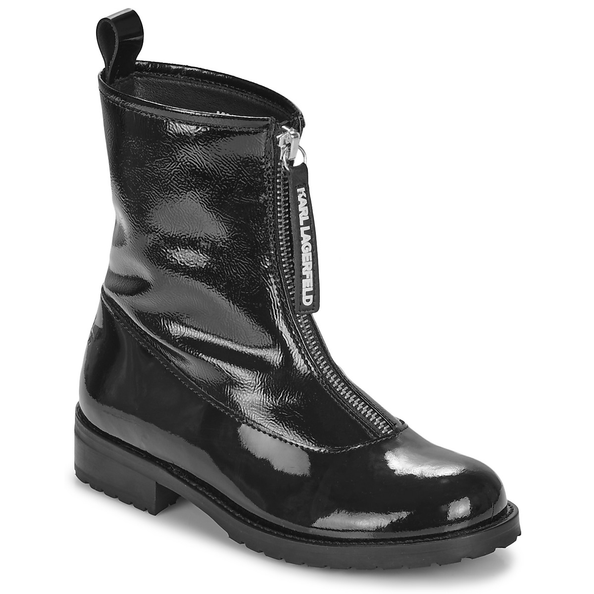 Čevlji  Deklice Polškornji Karl Lagerfeld Z30305/09B Črna