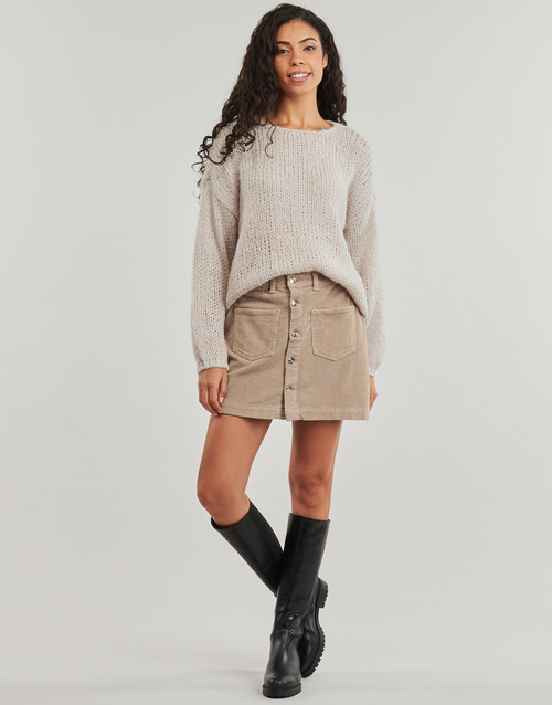 Only ONLAMAZING HW CORD SKIRT PNT NOOS Bež