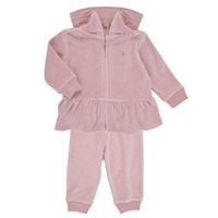 Oblačila Deklice Trenirka komplet Polo Ralph Lauren LSFZHOOD-SETS-PANT SET Rožnata