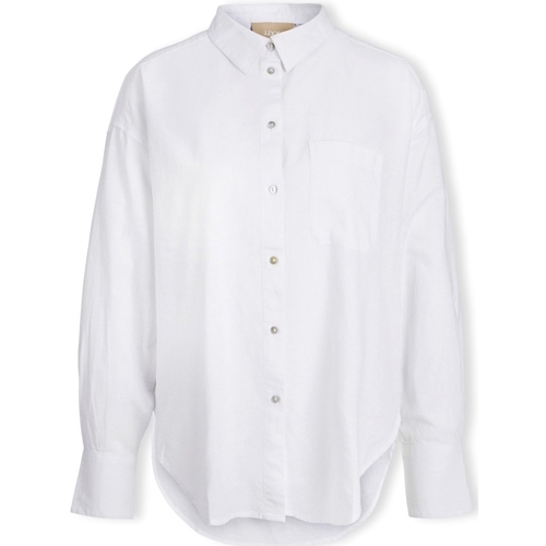 Oblačila Ženske Topi & Bluze Jjxx Jamie Linen Shirt L/S - White Bela