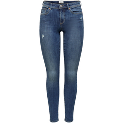 Oblačila Ženske Jeans skinny Only ONLWAUW MID BJ114-3 NOOS 15219241 Modra