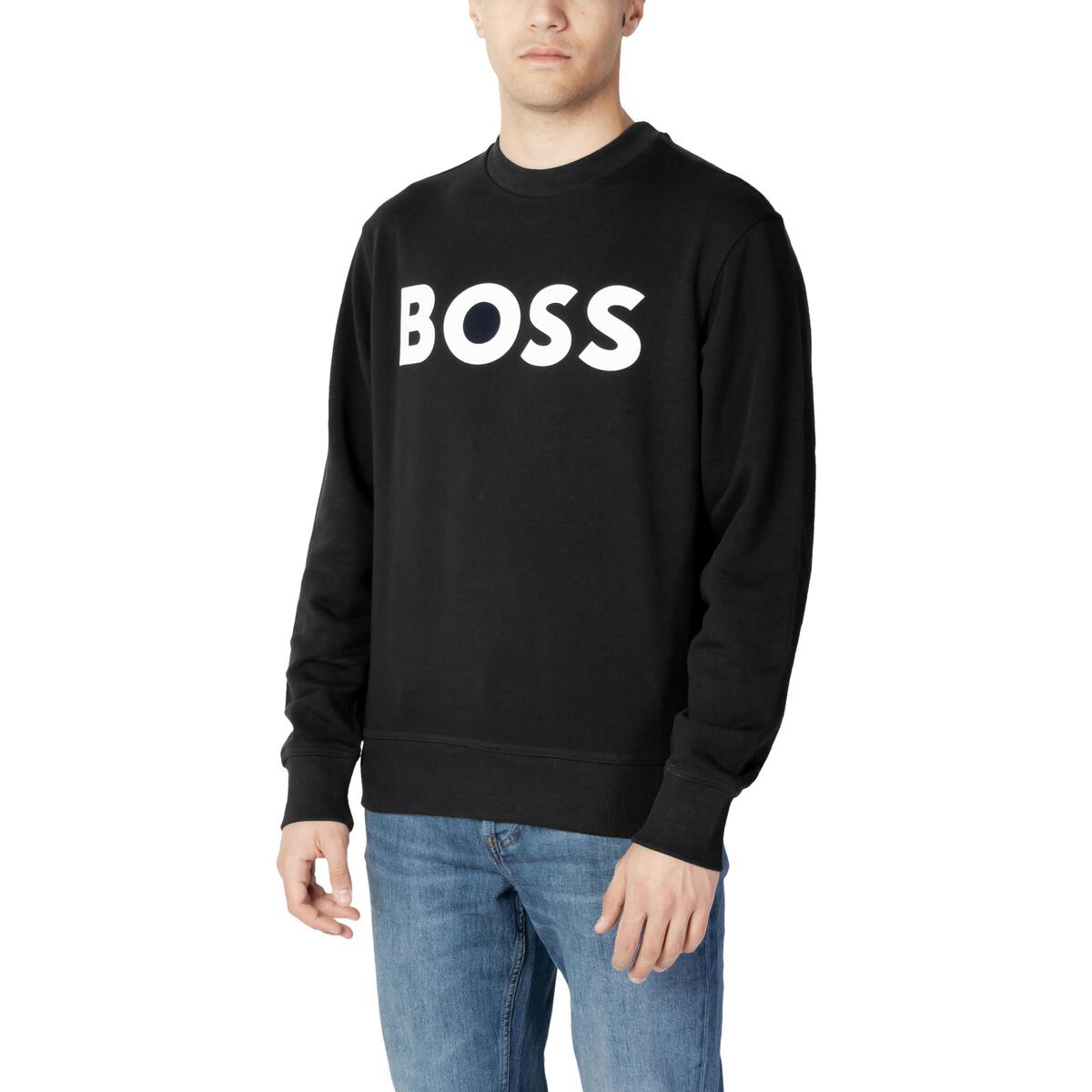 Oblačila Moški Puloverji BOSS JERSEY WE BASIC CREW 50487133 Črna