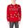 Oblačila Moški Puloverji Only & Sons  ONSXMAS REG 12 LETS GET CREW KNIT 22027279 Rdeča