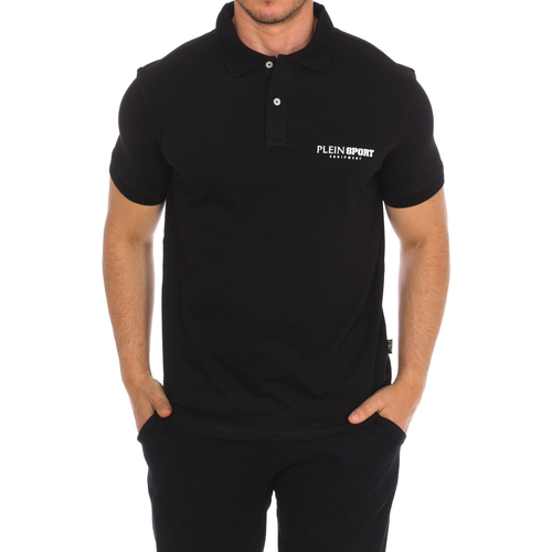 Oblačila Moški Polo majice kratki rokavi Philipp Plein Sport PIPS500-99 Črna