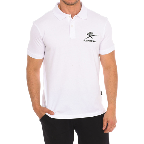Oblačila Moški Polo majice kratki rokavi Philipp Plein Sport PIPS506-01 Bela