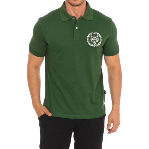 Oblačila Moški Polo majice kratki rokavi Philipp Plein Sport PIPS508-32 Zelena