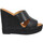 Čevlji  Ženske Sandali & Odprti čevlji Kanna 6025 Velours Femme Noir Črna
