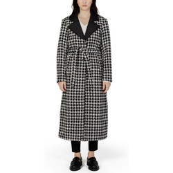 Oblačila Ženske Plašči Only ONLNEWRITA HOUNDTOOTH COAT OTW 15301161 Črna