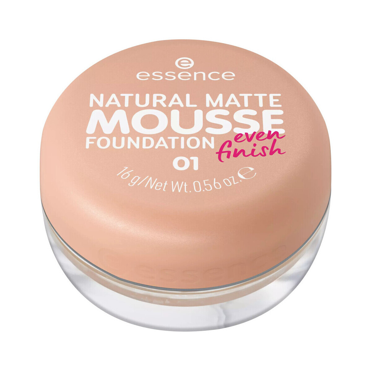 Lepota Ženske Pudri & podlage Essence Natural Matte Mousse Foundation - 01 Rožnata