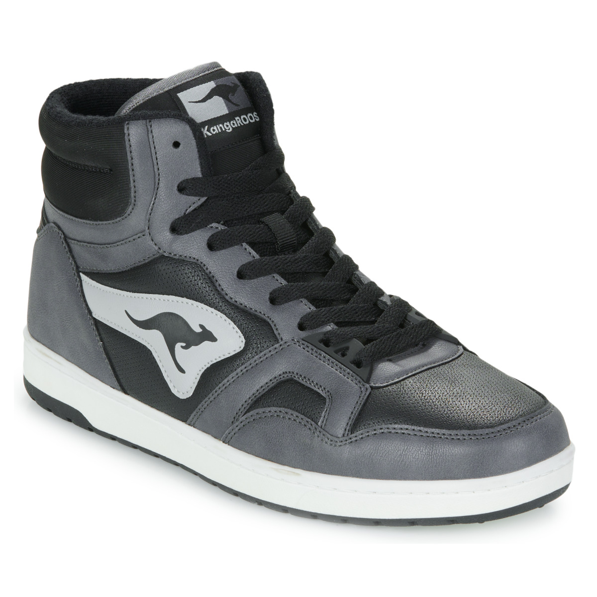 Čevlji  Moški Visoke superge Kangaroos K-Slam Point Mid Siva / Črna