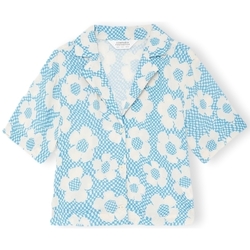 Oblačila Ženske Topi & Bluze Compania Fantastica COMPAÑIA FANTÁSTICA Shirt 12108 - Flowers Modra