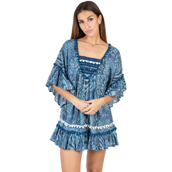 Oblačila Ženske Kratke obleke Isla Bonita By Sigris Obleka Modra