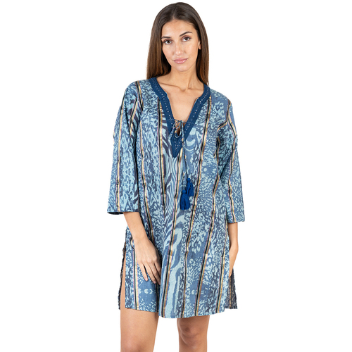 Oblačila Ženske Kratke obleke Isla Bonita By Sigris Kurta Modra