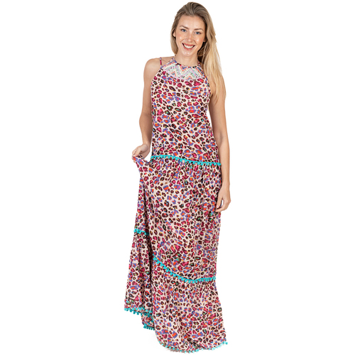 Oblačila Ženske Kratke obleke Isla Bonita By Sigris Kratka Obleka Rožnata