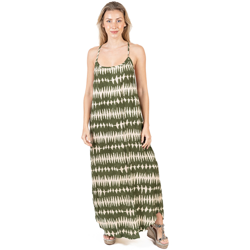 Oblačila Ženske Dolge obleke Isla Bonita By Sigris Obleka Zelena