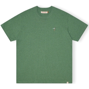 Oblačila Moški Majice & Polo majice Revolution T-Shirt Loose 1366 GIR - Dust Green Melange Zelena