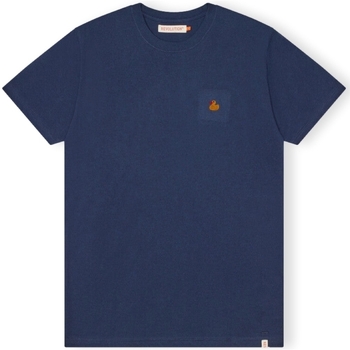 Oblačila Moški Majice & Polo majice Revolution T-Shirt Regular 1368 DUC - Navy Mel Modra