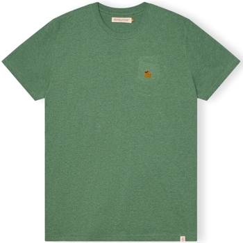 Oblačila Moški Majice & Polo majice Revolution T-Shirt Regular 1368 DUC - Dustgreen Melange Zelena