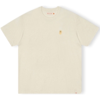 Oblačila Moški Majice & Polo majice Revolution T-Shirt Loose 1366 LUC - Offwhite/Mel Bela