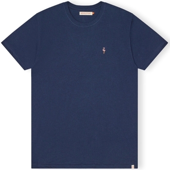 Oblačila Moški Majice & Polo majice Revolution T-Shirt Regular 1364 FLA - Navy Mel Modra