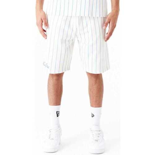 Oblačila Moški Kratke hlače & Bermuda New-Era Ne pinstripe shorts newera Bela