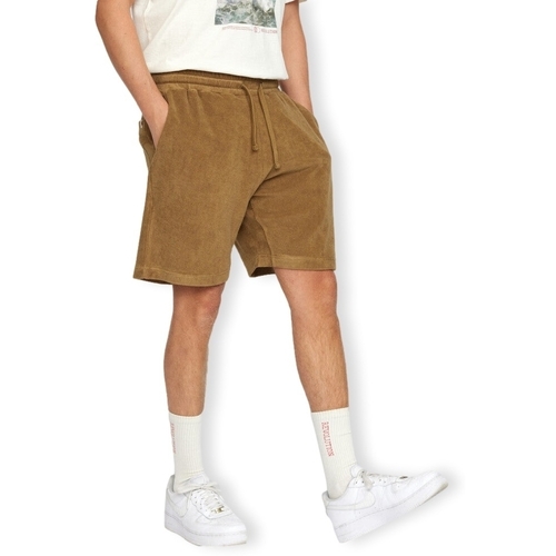 Rvlt Revolution Terry Shorts 4039 - Dark Khaki Kostanjeva