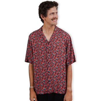 Oblačila Moški Srajce z dolgimi rokavi Brava Fabrics Lobster Aloha Shirt - Red Modra