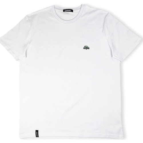 Oblačila Moški Majice & Polo majice Organic Monkey Summer Wheels T-Shirt - White Bela