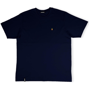Oblačila Moški Majice & Polo majice Organic Monkey Fine Apple T-Shirt - Navy Modra