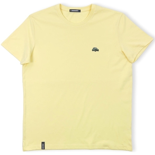 Oblačila Moški Majice & Polo majice Organic Monkey Summer Wheels T-Shirt - Yellow Mango Rumena