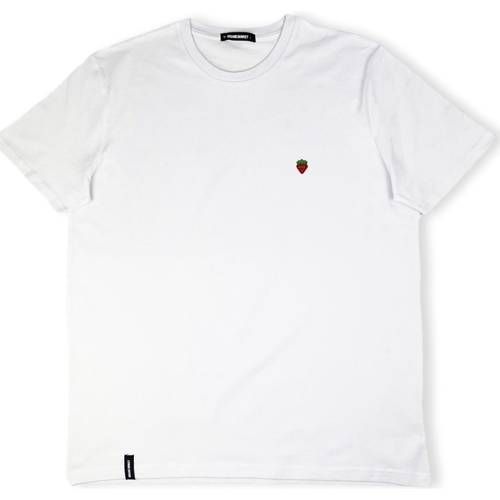 Oblačila Moški Majice & Polo majice Organic Monkey Strawberry T-Shirt - White Bela