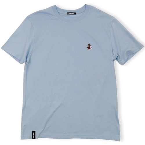 Oblačila Moški Majice & Polo majice Organic Monkey Monkey Watch T-Shirt - Blue Macarron Modra