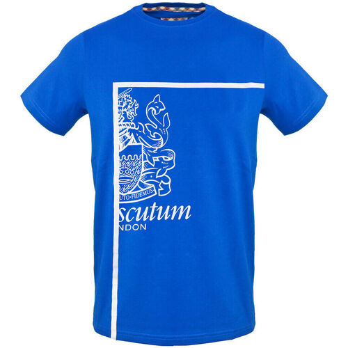 Oblačila Moški Majice s kratkimi rokavi Aquascutum tsia127 81 blue Modra