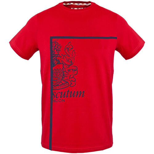 Oblačila Moški Majice s kratkimi rokavi Aquascutum - tsia127 Rdeča