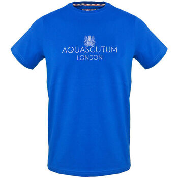 Oblačila Moški Majice s kratkimi rokavi Aquascutum - tsia126 Modra