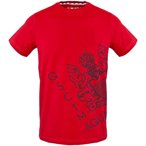Oblačila Moški Majice s kratkimi rokavi Aquascutum - tsia115 Rdeča