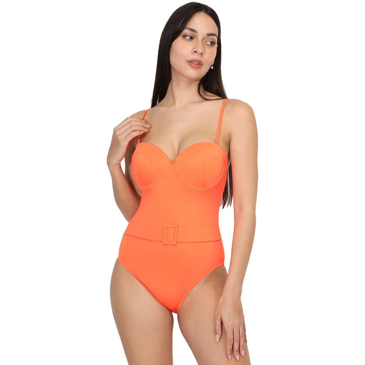 Oblačila Ženske Dvodelne kopalke La Modeuse 71452_P167990 Oranžna
