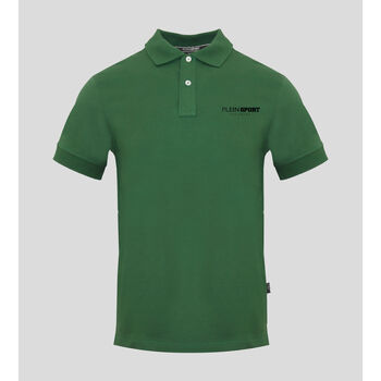 Oblačila Moški Polo majice kratki rokavi Philipp Plein Sport pips50032 green Zelena
