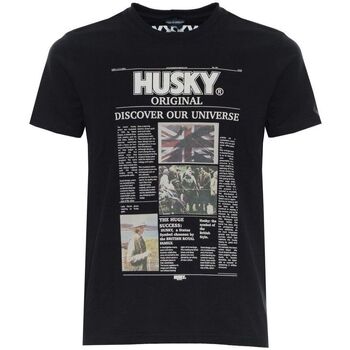 Oblačila Moški Majice s kratkimi rokavi Husky - hs23beutc35co196-tyler Črna