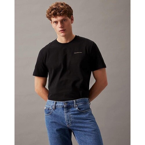 Oblačila Moški Majice s kratkimi rokavi Calvin Klein Jeans J30J325679BEH Črna