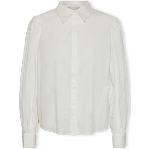 Oblačila Ženske Topi & Bluze Y.a.s YAS Noos Philly Shirt L/S - Star White Bela