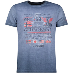 Oblačila Moški Majice s kratkimi rokavi Geo Norway SW1562HGNO-NAVY Modra