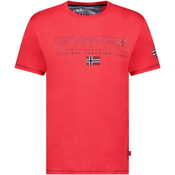 Oblačila Moški Majice s kratkimi rokavi Geo Norway SY1311HGN-Red Rdeča