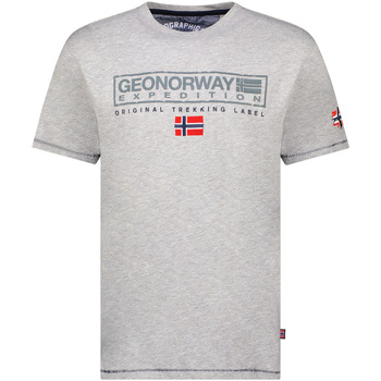 Oblačila Moški Majice s kratkimi rokavi Geo Norway SY1311HGN-Blended Grey Siva