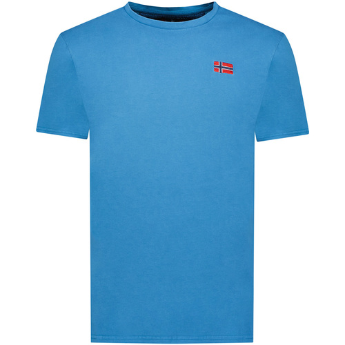 Oblačila Moški Majice s kratkimi rokavi Geographical Norway SY1363HGN-Blue Modra