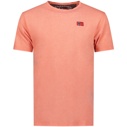 Oblačila Moški Majice s kratkimi rokavi Geographical Norway SY1363HGN-Coral Rdeča