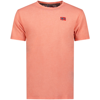 Oblačila Moški Majice s kratkimi rokavi Geographical Norway SY1363HGN-Coral Rdeča