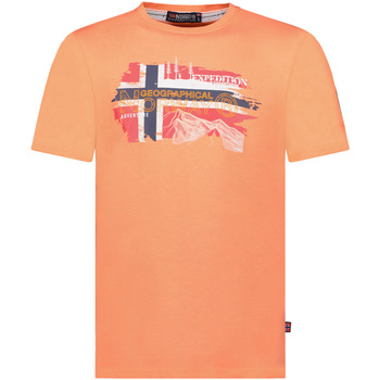 Oblačila Moški Majice s kratkimi rokavi Geographical Norway SY1366HGN-Coral Rdeča
