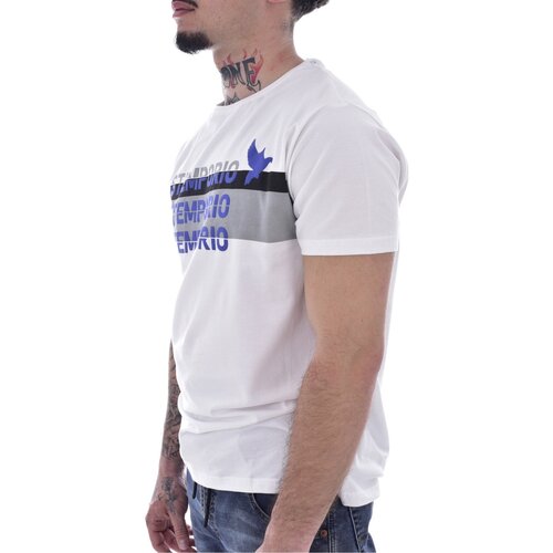 Oblačila Moški Majice s kratkimi rokavi Just Emporio JE-MALKIM-01 Bela