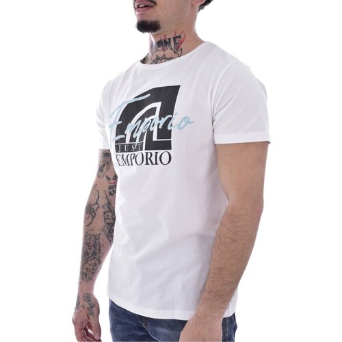 Oblačila Moški Majice s kratkimi rokavi Just Emporio JE-MILIM-01 Bela